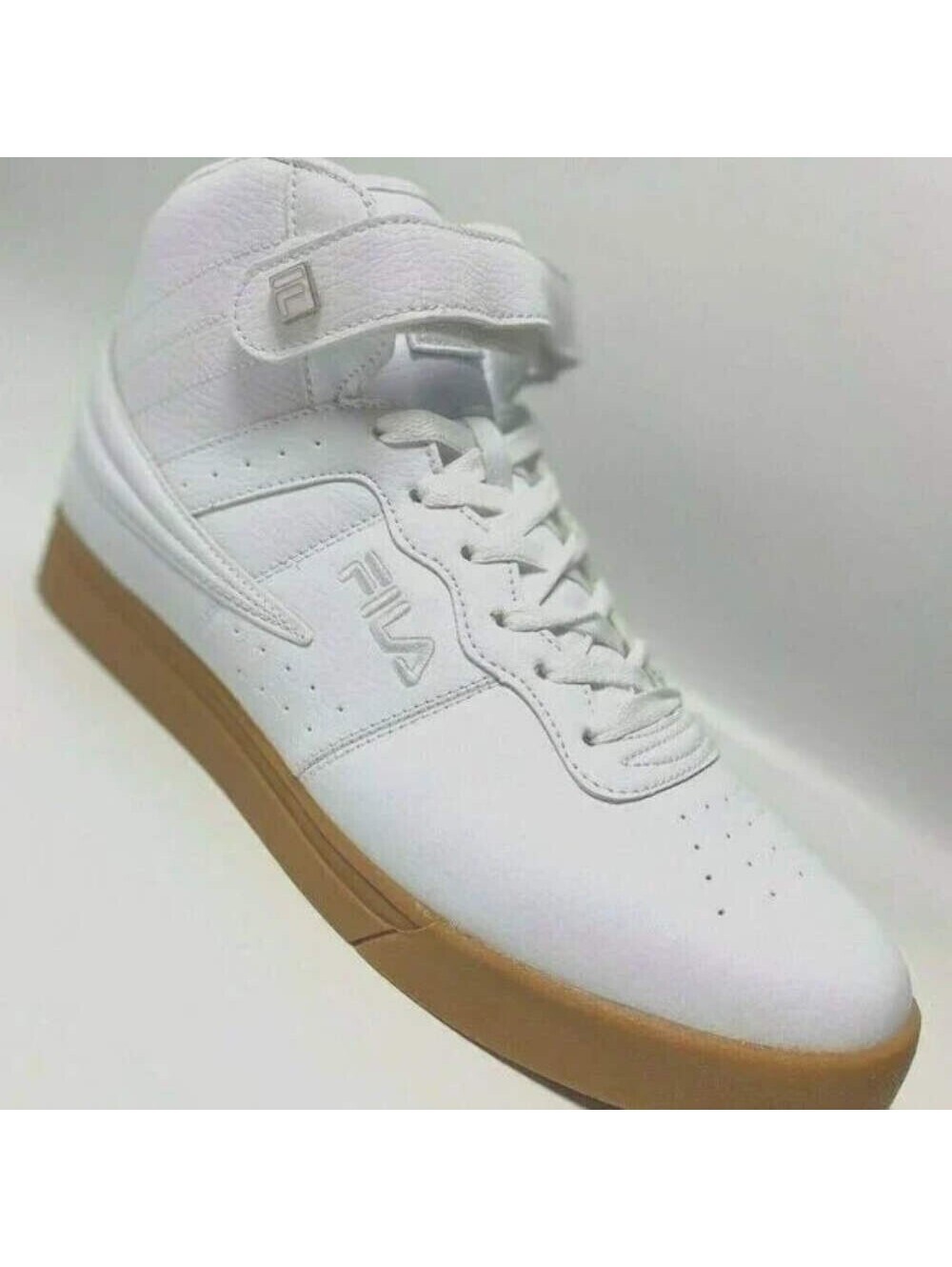 Men's Fila Vulc 13 Mid Plus White | Gum Sneakers NWT